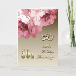 50周年記念結婚グリーティングカード カード