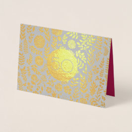 50周年記念結婚グリーティングカード 箔カード