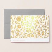 50周年記念結婚グリーティングカード 箔カード (裏面封筒付き)