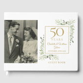 50周年記念結婚グリーンリー写真 ゲストブック (正面)