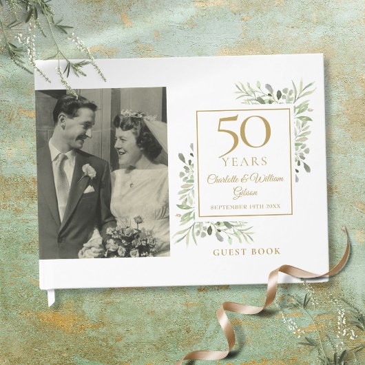 50周年記念結婚グリーンリー写真 ゲストブック