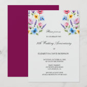 50周年記念結婚グレイ 招待状 (正面/裏面)