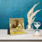 50周年記念結婚ゴールデントパズダマスク写真 フォトプラーク (インサイチュ)