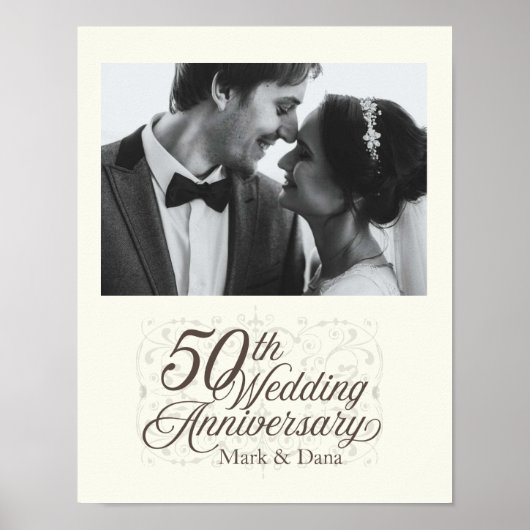 50周年記念結婚サイン ポスター (正面)