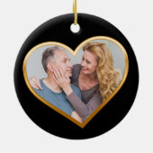 50周年記念結婚ハート セラミックオーナメント (裏面)