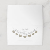 50周年記念結婚ハート プレイスカード (外部開封)