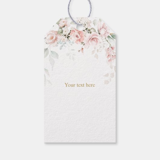 50周年記念結婚バラハートギフトラベル ギフトタグ (裏面)