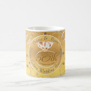 50周年記念結婚バラピル コーヒーマグカップ