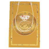 50周年記念結婚バラ ミディアムペーパーバッグ (裏面)