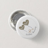 50周年記念結婚バルーン 缶バッジ (正面&裏面)