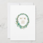 50周年記念結婚パーティー金ゴールド環境パーティー 招待状 (裏面)