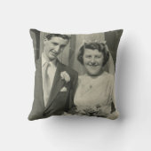 50周年記念結婚フォト・グリーナリー金箔 クッション (裏面)