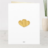 50周年記念結婚フローラゴールデンハート カード (裏面)