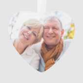 50周年記念結婚フローラ写真金ゴールド装飾品 オーナメント (裏面)