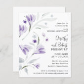 50周年記念結婚フローラ招待状 (正面/裏面)