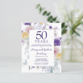 50周年記念結婚フローラ招待状 (スタンド正面)