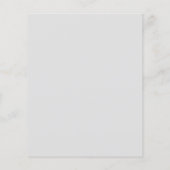 50周年記念結婚フローラ招待状 (裏面)