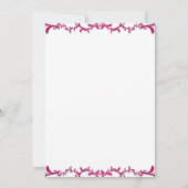 50周年記念結婚フローラ招待状 招待状 (裏面)