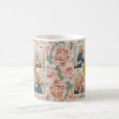 50周年記念結婚フローラ金ゴールド写真 コーヒーマグカップ (中央)