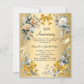 50周年記念結婚フローラ金ゴールド (正面)