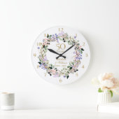 50周年記念結婚フローラ ラージ壁時計 (ホーム)