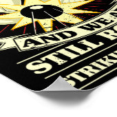 50周年記念結婚ボーリング妻結婚したHusb ポスター (角)