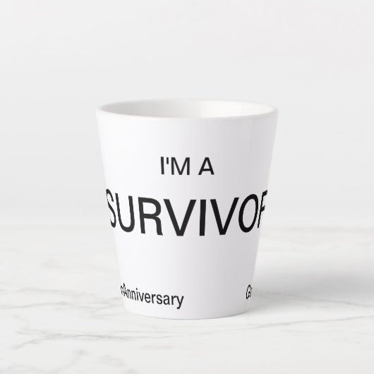 50周年記念結婚マグカップ カフェラテマグ (正面)