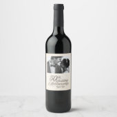 50周年記念結婚ワインラカスタムベル ワインラベル (正面)