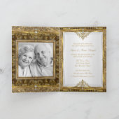 50周年記念結婚ヴィンテージ金ゴールドホワイトパール シーズンカード (内部)