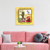 50周年記念結婚写真パーソナライズされた キャンバスプリント (インサイチュ (リビング))