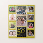 50周年記念結婚写真集10 ジグソーパズル<br><div class="desc">50周年ユニーク記念の写真コラパーソナライズされたージュジグソー結婚パズル。ご両親やご家族にこの写真集のパズルを楽しませカスタムてください。</div>
