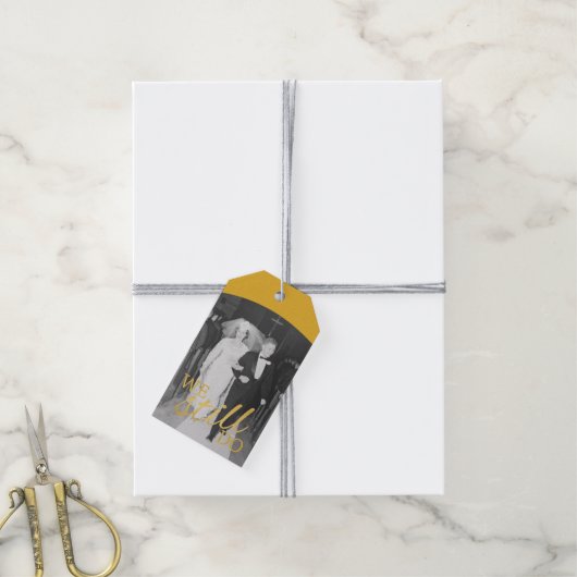 50周年記念結婚写真 – まだ残っている ギフトタグ (より糸付き)