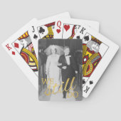 50周年記念結婚写真 – まだ残っている トランプ (裏面)