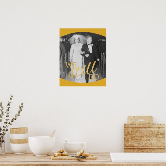 50周年記念結婚写真 – まだ残っている ポスター (キッチン)