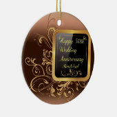 50周年記念結婚商品セ数々のール セラミックオーナメント (右)