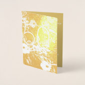 50周年記念結婚垂直フォイルカード 箔カード (正面)