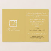 50周年記念結婚垂直フォイルカード 箔カード (内部)