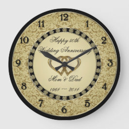 50周年記念結婚壁時計 ラージ壁時計