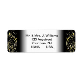 50周年記念結婚差出人住所ラベル ラベル