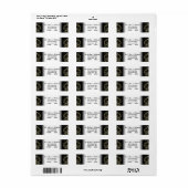 50周年記念結婚差出人住所ラベル ラベル (フルシート)