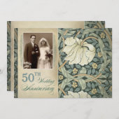 50周年記念結婚式　写真招待状 招待状 (正面/裏面)