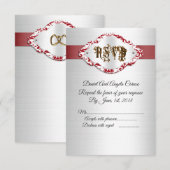 50周年記念結婚式　出欠確認 招待状 (正面/裏面)