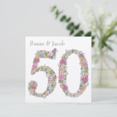 50周年記念結婚式　特別な招待状 招待状 (スタンド正面)
