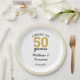 50周年記念結婚応援～50年 ペーパープレート
