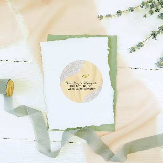 50周年記念結婚感謝 ラウンドシール