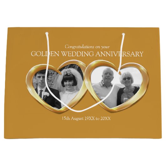 50周年記念結婚抱き枕 ラージペーパーバッグ (正面)