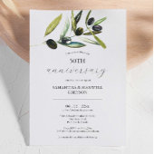 50周年記念結婚招待状オリーブブランチ 招待状