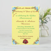 50周年記念結婚招待状 招待状 (スタンド正面)