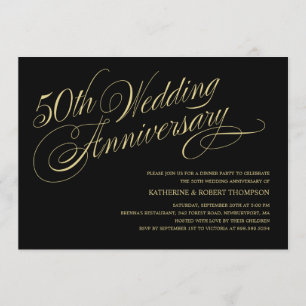 50周年記念結婚招待状 招待状