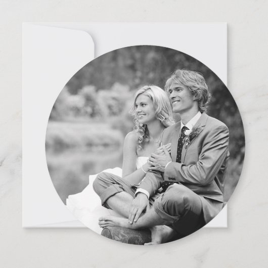 50周年記念結婚的フォトウカスタムィード素朴 招待状 (裏面)